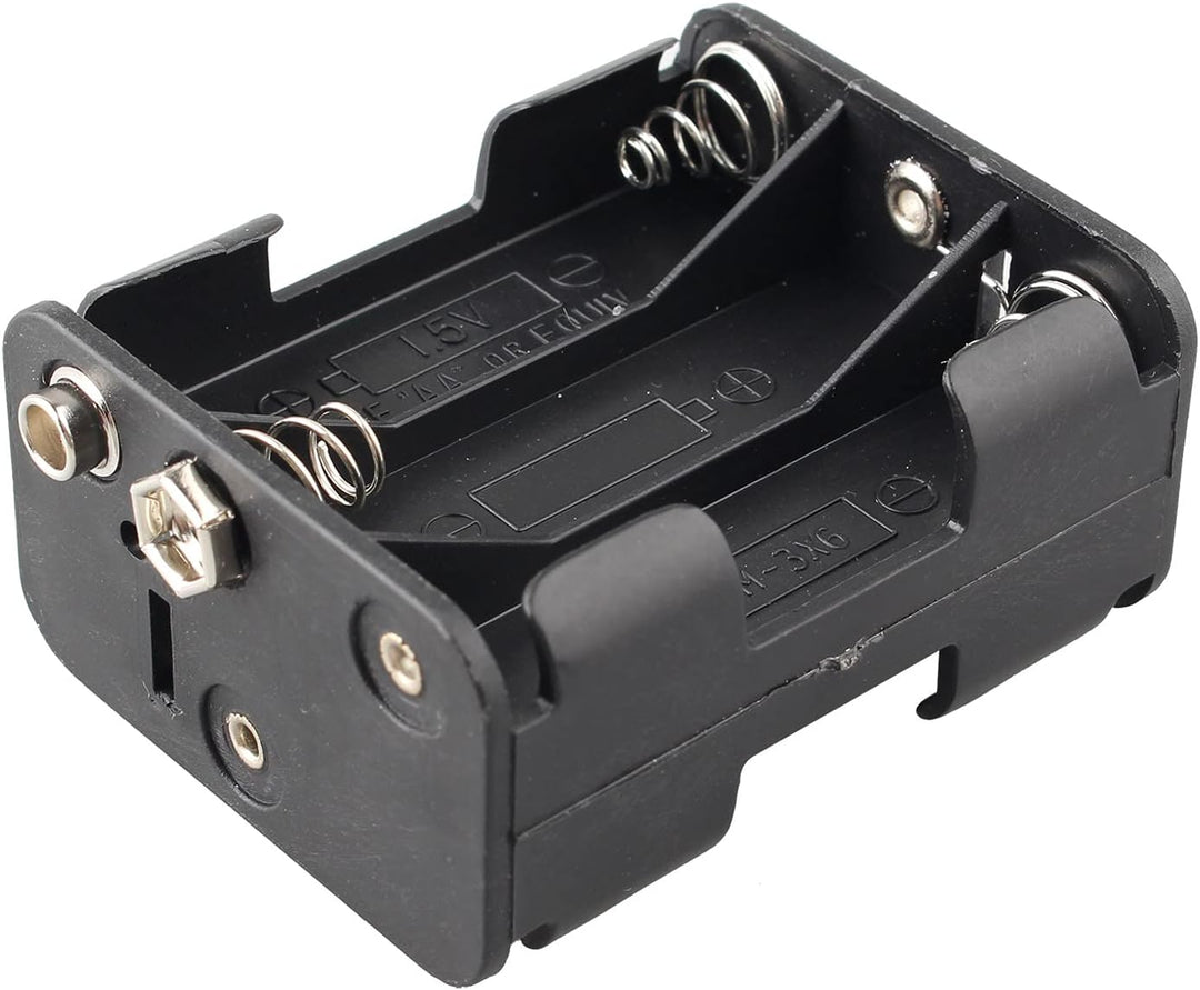 5 Stück 6 x 1,5 V AA Batteriehalter Etui 9V 6 Steckplätze Kunststoff Batterie Aufbewahrungsbox Doppe