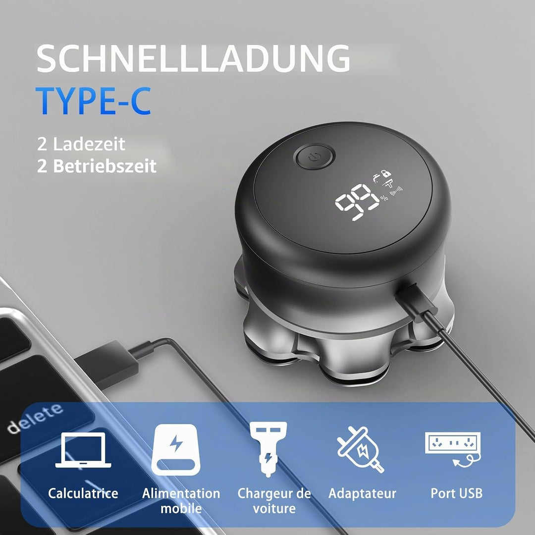 Glatzen Rasierer Herren Elektrisch, Wasserdichter Elektrischer rasierer herren, Magnetische Head Sha