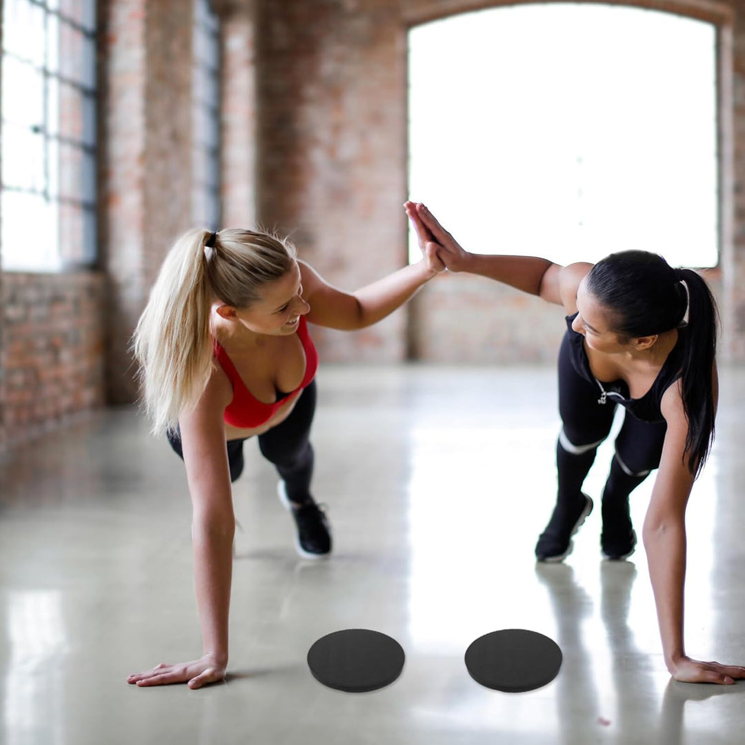 Vorcool 2 Stück Kniematten, dicke Yoga Kissen, rund für Hände, Handgelenk, Knie, Ellenbogen, Schulte