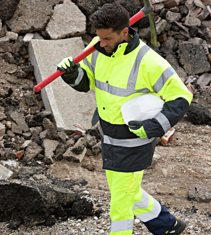 PORS466YERL - Hi-Vis Contrast Traffic J Yellow - Large R - Large EU / Large UK