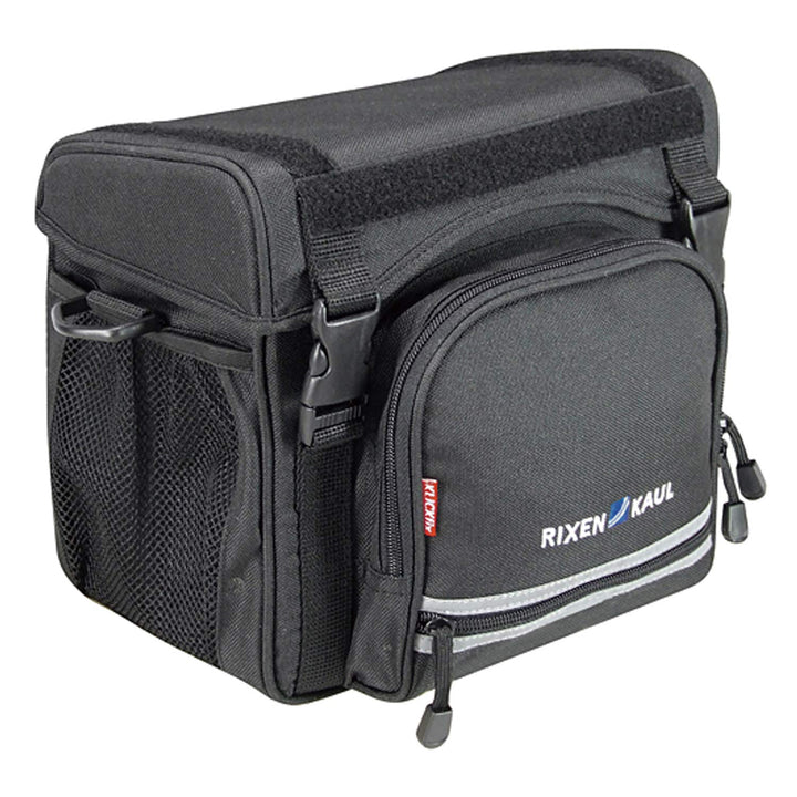 KLICKfix Unisex – Erwachsene klick Fix Allrounder Lenkertasche, Schwarz, one Size Single, Single