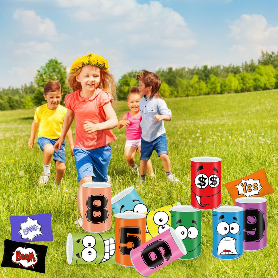 Ulifeme Dosenwerfen, Spielzeug Garten Spiele Kinder für Kindergeburtsta und Andere Party, 10 pcs Läc