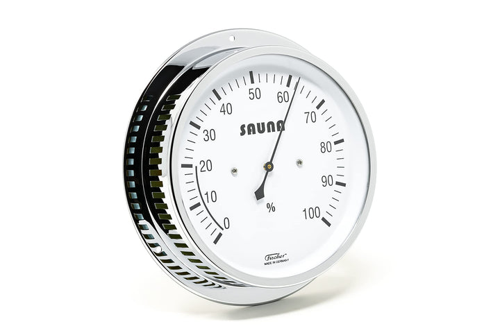 Fischer 4036-47 - synthetisches Sauna-Hygrometer - 155mm Sauna-Luftfeuchtigkeitsmesser aus Messing -