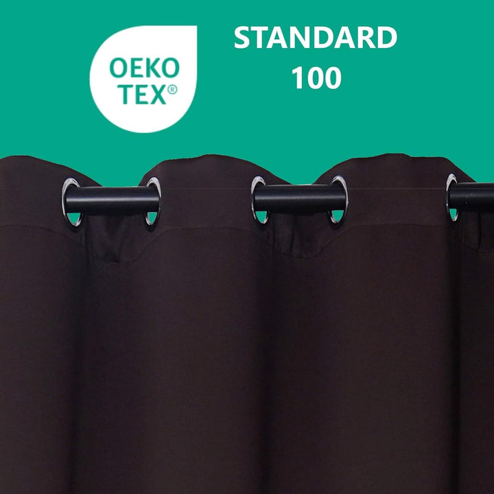 PremiumShop321 2er Pack Verdunklungsvorhang Gardinen mit Ösen, Blickdicht 140x245 cm Vorhang Verdunk