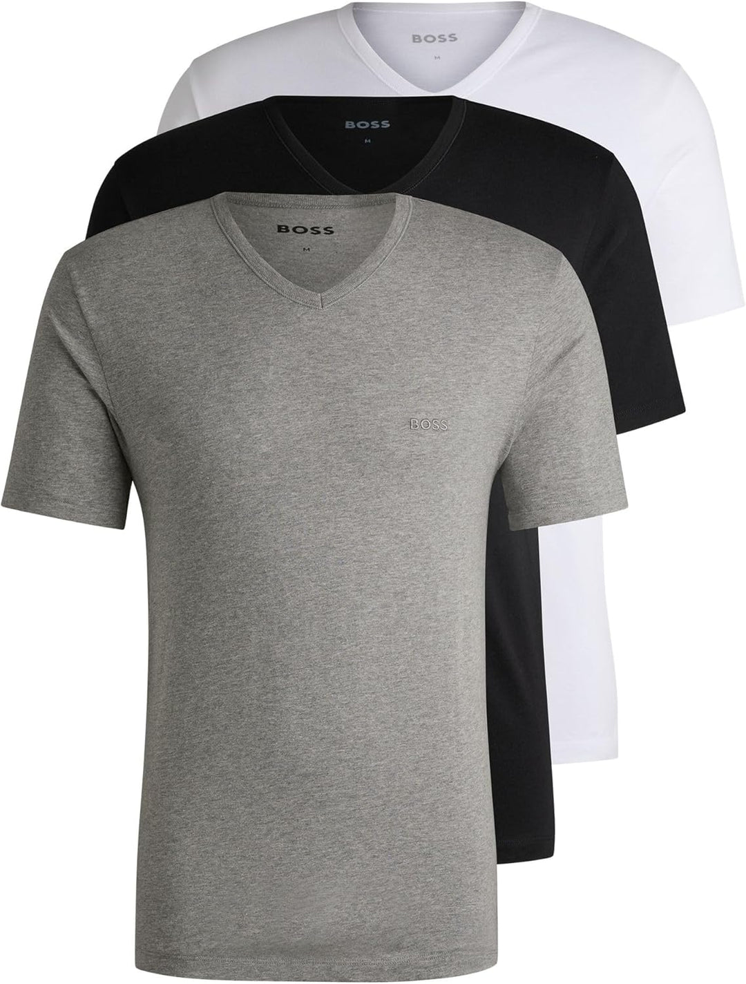 HUGO BOSS Herren T-Shirt (3er Pack) XS Assorted-pre-pack, XS Assorted-pre-pack