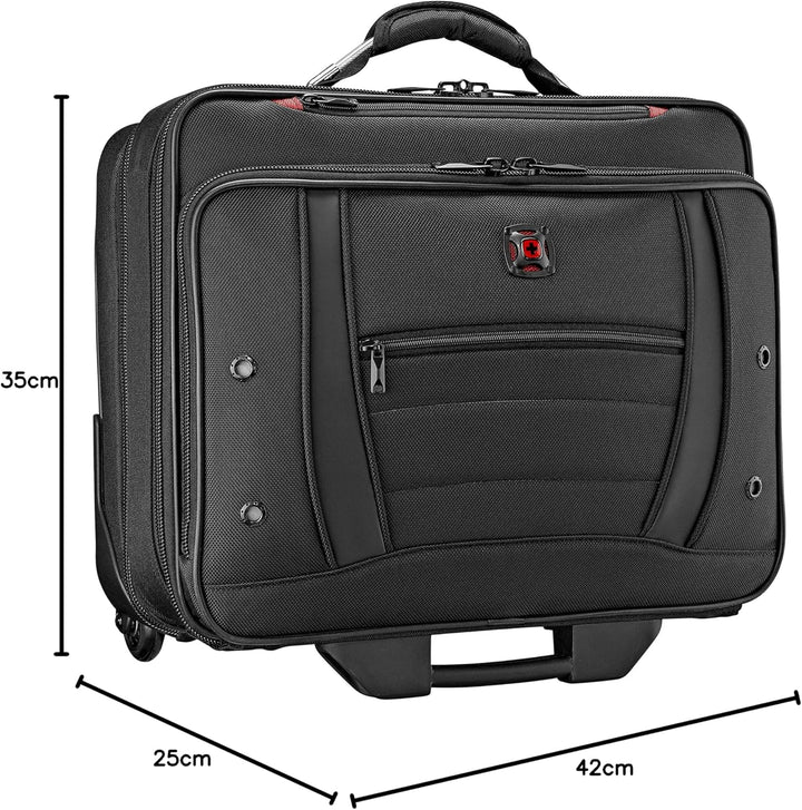 WENGER Synergy Trolley Laptop-Tasche, Notebook bis 15.6 Zoll, Aktentasche zum Rollen, 56 l, Organize