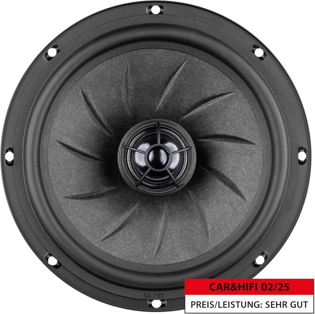 ETON PFX 16 – Klangstarkes 16,5 cm / 6,5“ Koaxial System, Auto Lautsprecher für Front oder Heck, Sou