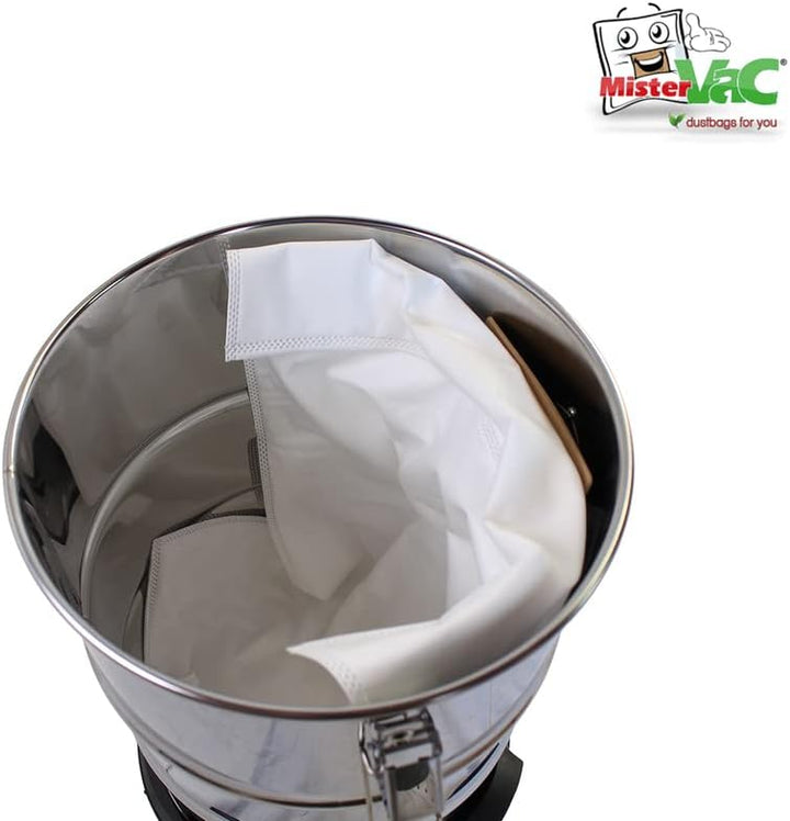 MisterVac 10x Staubsaugerbeutel kompatibel mit Scheppach NTS30 Premium 30L,5907720901