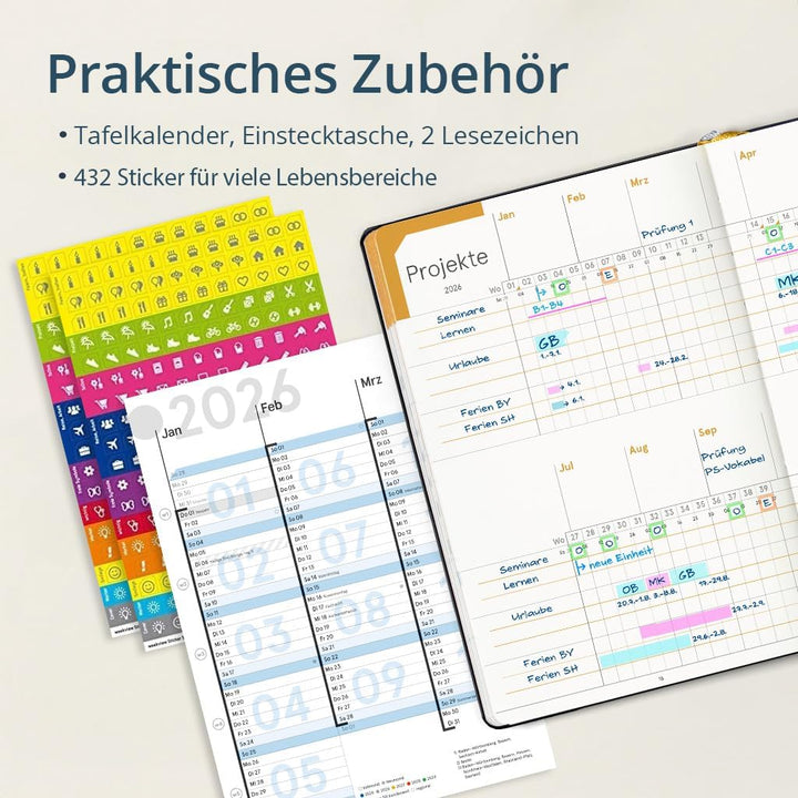 weekview compact extended 2026 – der clevere Wochenplaner A6+ Okt 25–März 27 | Personal Organizer mi