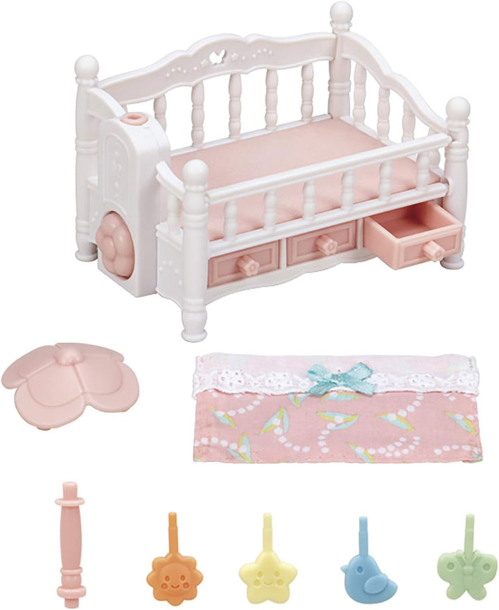 Sylvanian Families L5532 Erstausstattung für Drillinge - Puppenhaus Spielset & 5534 Babybett mit Mob