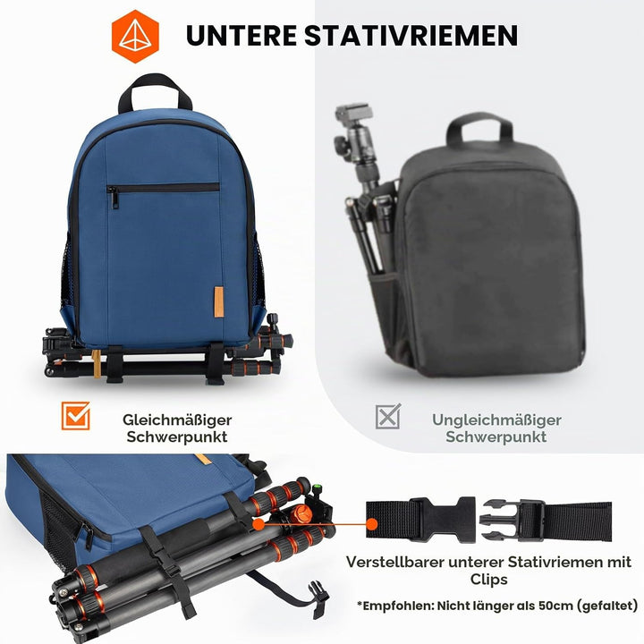 TARION Kamerarucksack Klein Fotorucksack Kameratasche: Kamera Rucksack Kompakt Kamerarucksäcke Leich