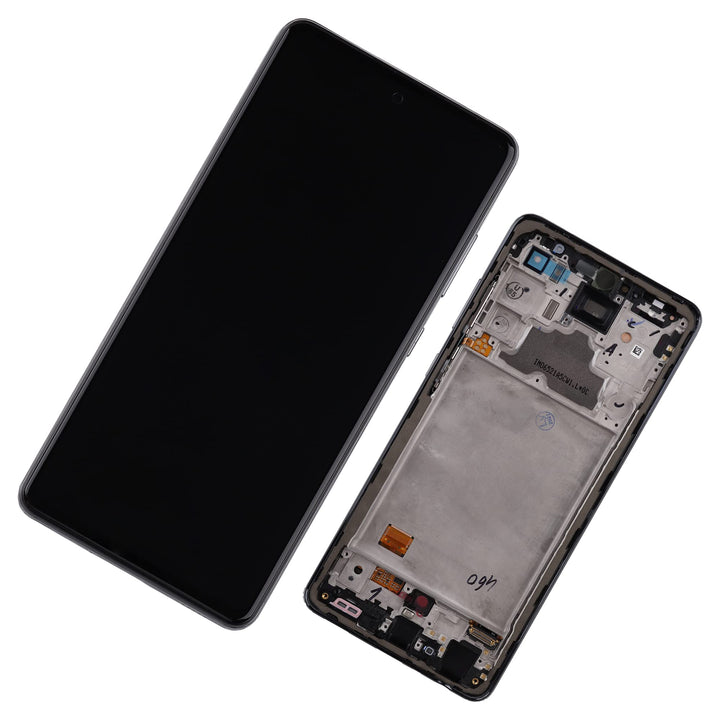 Duotipa Display Kompatibel mit Samsung Galaxy A72 SM-A725F SM-A725F/DS 6.7" Super AMOLED (Schwarz mi
