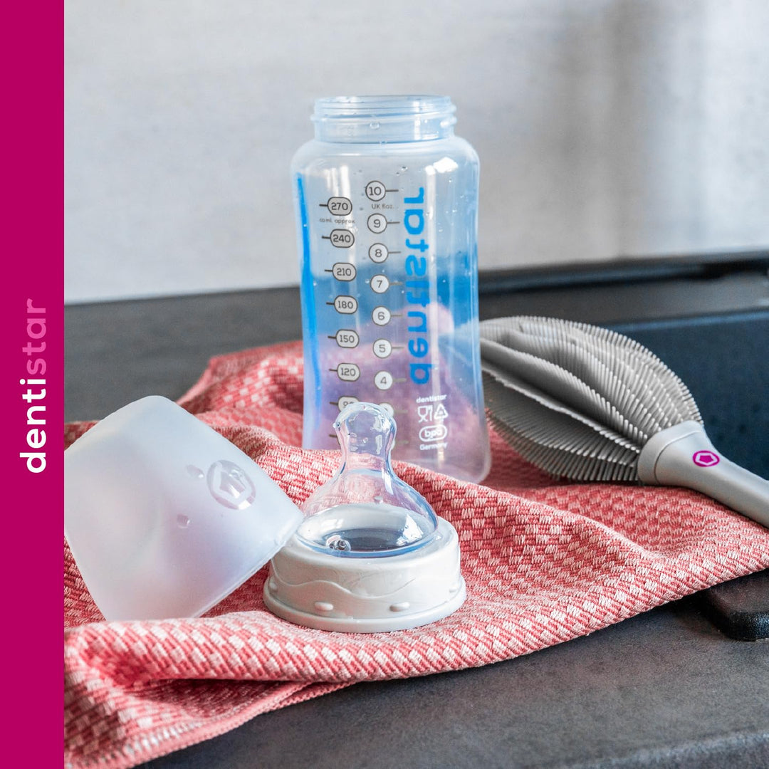 dentistar Babyflaschen - Smart Sense Baby Flaschen 2er Set mit Temperatur Kontrolle und 270ml Kapazi