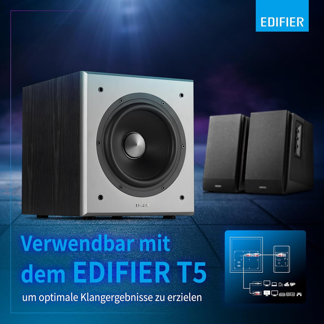 Edifier R1700BT BK Lautsprechersystem (66W) für TV/PC/Notebook/Tablet/Smartphone schwarz Black(Singl