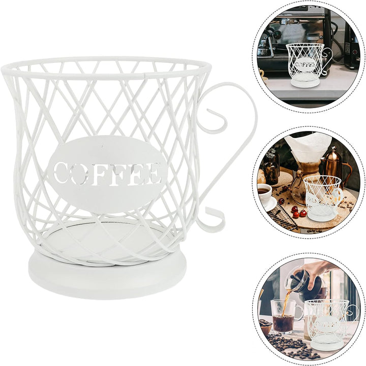 HEMOTON 1stk Kaffeekapselbecher Kaffeetasse Mit Obstkorb Aufbewahrungskorb Für Kaffee Obstkorb Zum S