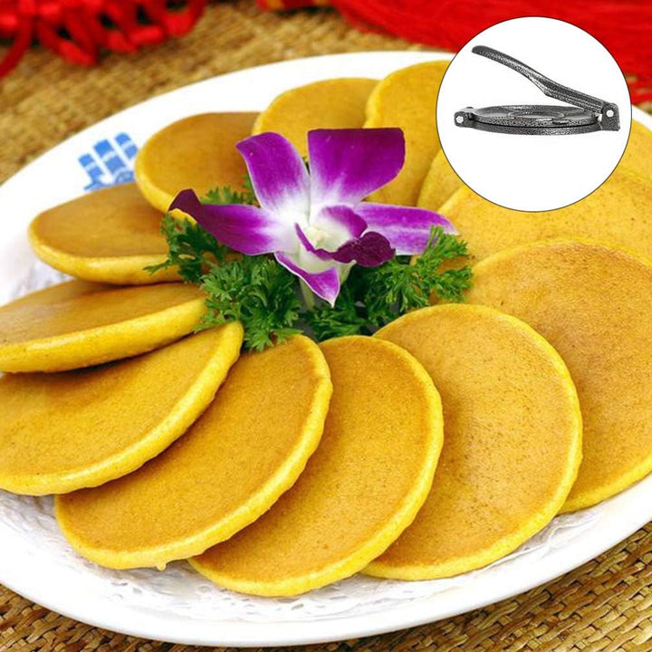 YARNOW Tortilla Maker Tortilla Press Edelstahl Antihaft Pie Teigpresse Maispresse Presspfanne Kuchen