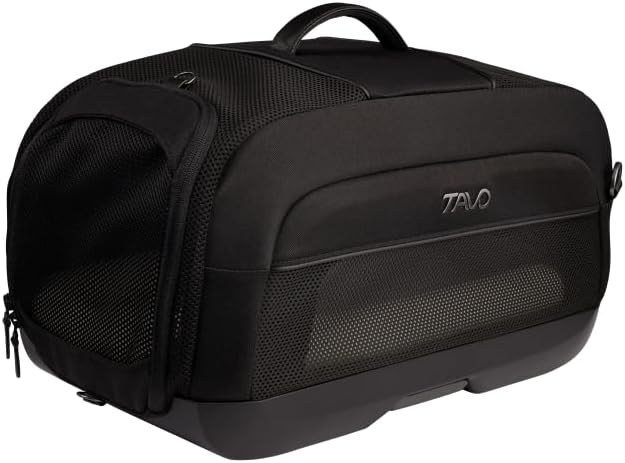 Tavo Dupree I Katzenbox, Flugzeug‑konform, ISOFIX, Für Hunde &amp; Katzen schwarz, schwarz