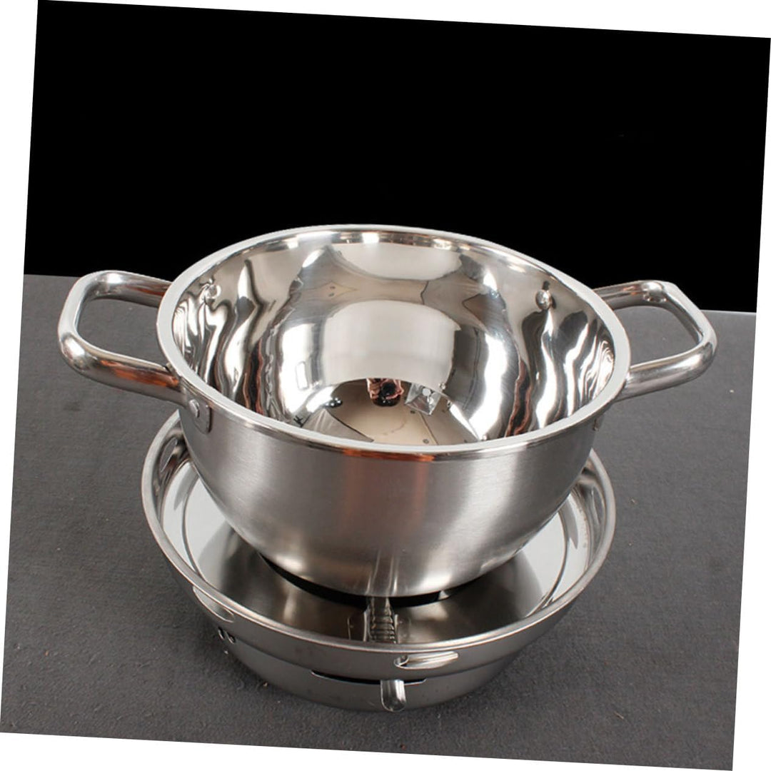 Toyvian Multifunktionaler Edelstahl Kochtopf 20cm Hitzebeständig mit Griffen Lebensmittelecht für Ho