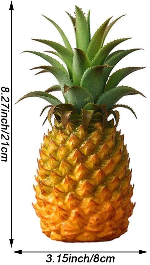 Plastik Ananas Ornament Künstliche Früchte Dekor Lebensee Ananas Spielzeug Hawaiian Obst Dekoration