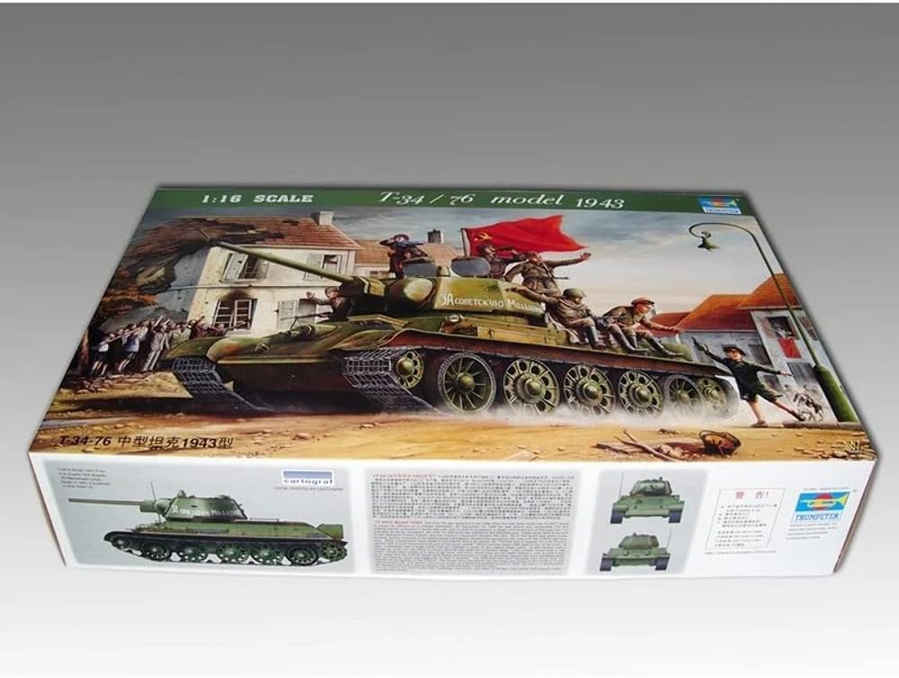 Trumpeter 00903 Modellbausatz T-34/76 1943, Mittel