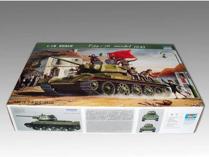 Trumpeter 00903 Modellbausatz T-34/76 1943, Mittel