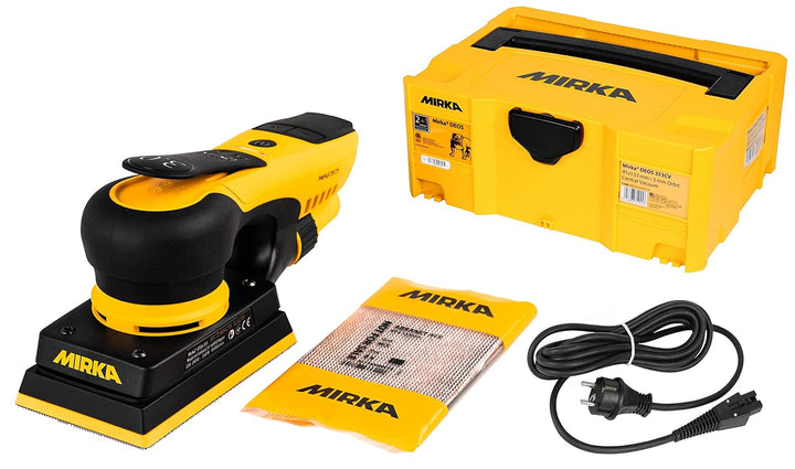 Mirka DEOS 353CV / Schwingschleifer mit Zentral-Absaugung und Klett im Case / für 81x133mm Schleifpa