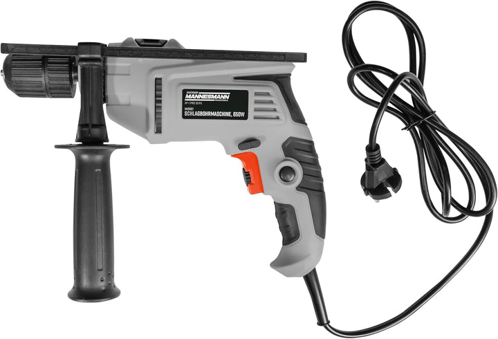 Brüder Mannesmann Schlagbohrmaschine, 650 Watt, mit 13 mm Schnellspannbohrfutter, Rechts-/Links-Lauf