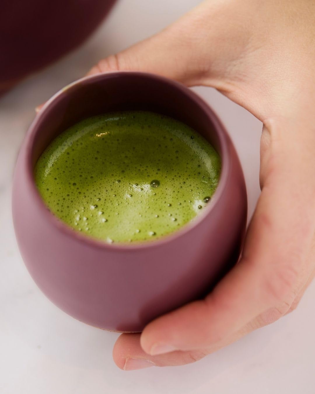 Point-Virgule Matcha-Set, Matcha-Schneebesen und Ständer, Matcha-Schneebesen und Ständer
