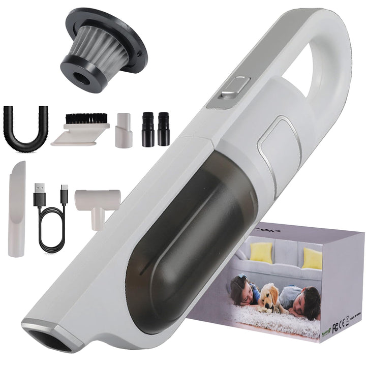 Akku-Autostaubsauger mit hoher Leistung, Upgrade 15000 Pa 2-Gang Handstaubsauger 4-in-1-Mini Kabello