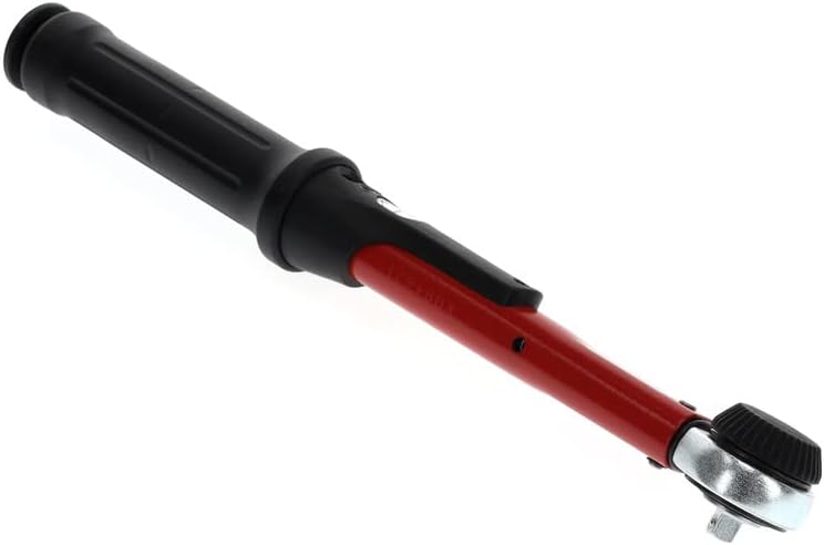 GEDORE red Drehmomentschlüssel für Links- und Rechtsgewinde, 1/4 Zoll, 5-25 Nm, Stahlrohr, Rot/Schwa