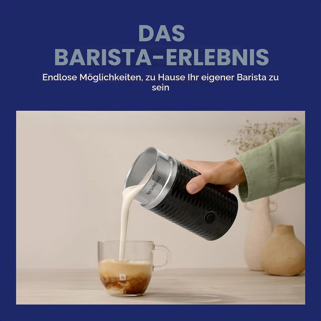 Nespresso Aeroccino3 Milchaufschäumer, Einheitsgrösse, Schwarz, Milchaufsch&amp;