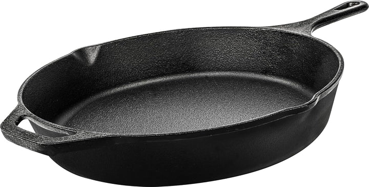 KICHLY Vorgewürzte gusseiserne Pfanne - 10,25 Zoll (26 cm) gusseiserne runde Bratpfanne für Herd und