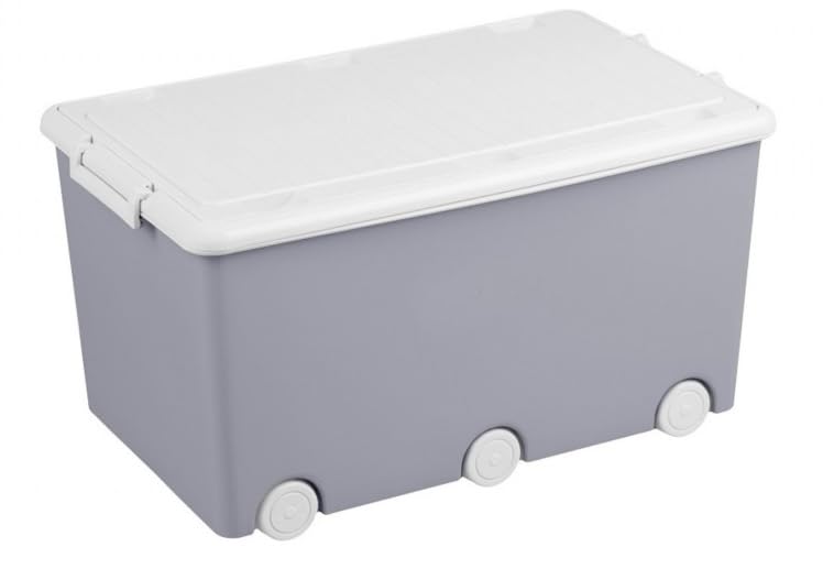 BDW Aufbewahrungsbox mit Deckel - Kiste für Kinderzimmer, Kindergarderobe, Sortierbox - Spielzeug Au
