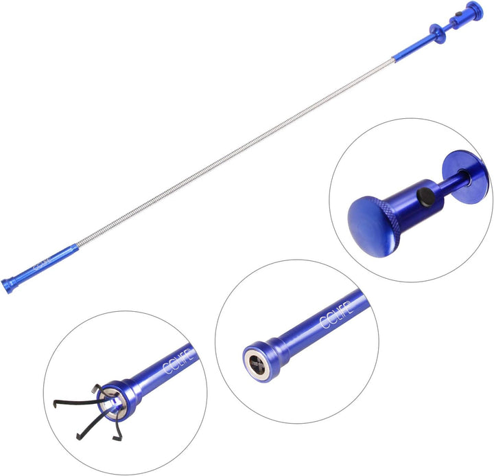CCLIFE 7tlg Pick Up Tool Magnet Teleskop Werkzeug inkl. Inspektionsspiegel Krallengreifer Magnethebe