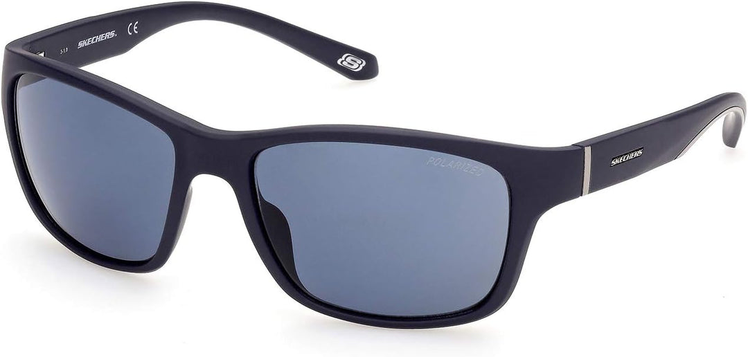 Skechers Herren Se6117 Sonnenbrille, Matte Blue/Blue, 58