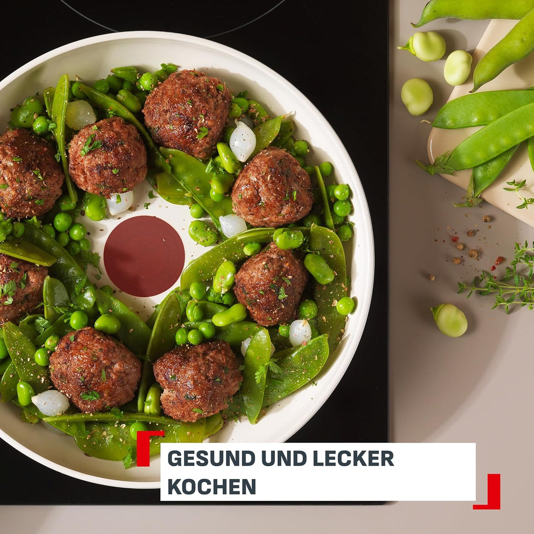 Tefal Reflect On 2-tlg. Pfannen-Set, 24/28 cm, keramische Antihaftbeschichtung, recycelter Aluminium