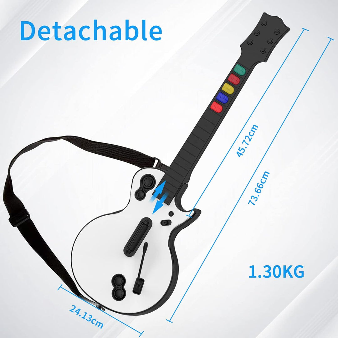 DOYO Gitarren Controller für PC und PS3 Guitar Hero Gitarre mit Riemen,Ideal für Guitar Hero, Clone
