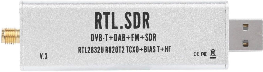 Elprico RTL SDR Stick, 0,1-MHz-1,7-GHz-Vollbandempfänger RTL SDR Funkkommunikationssystem-basiertes