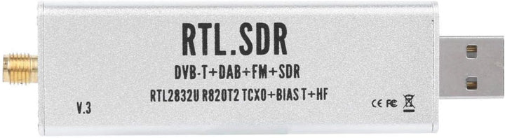 Elprico RTL SDR Stick, 0,1-MHz-1,7-GHz-Vollbandempfänger RTL SDR Funkkommunikationssystem-basiertes