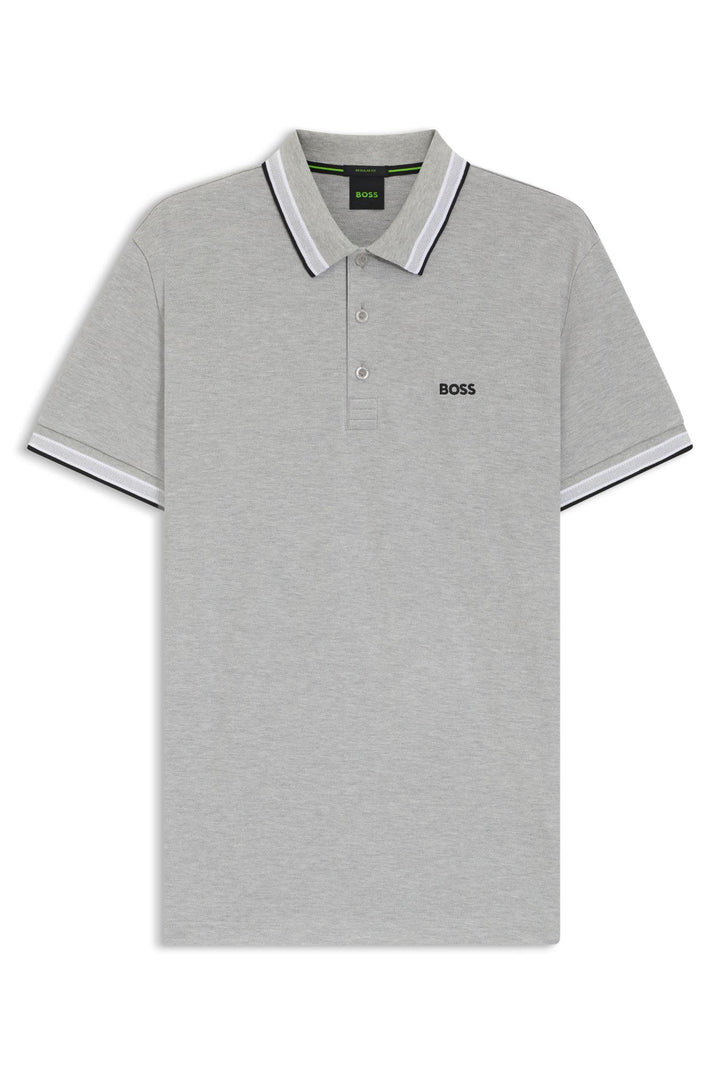 BOSS Herren Paddy Paddy Poloshirt aus Baumwoll-Piqué XS 042silver, XS 042silver