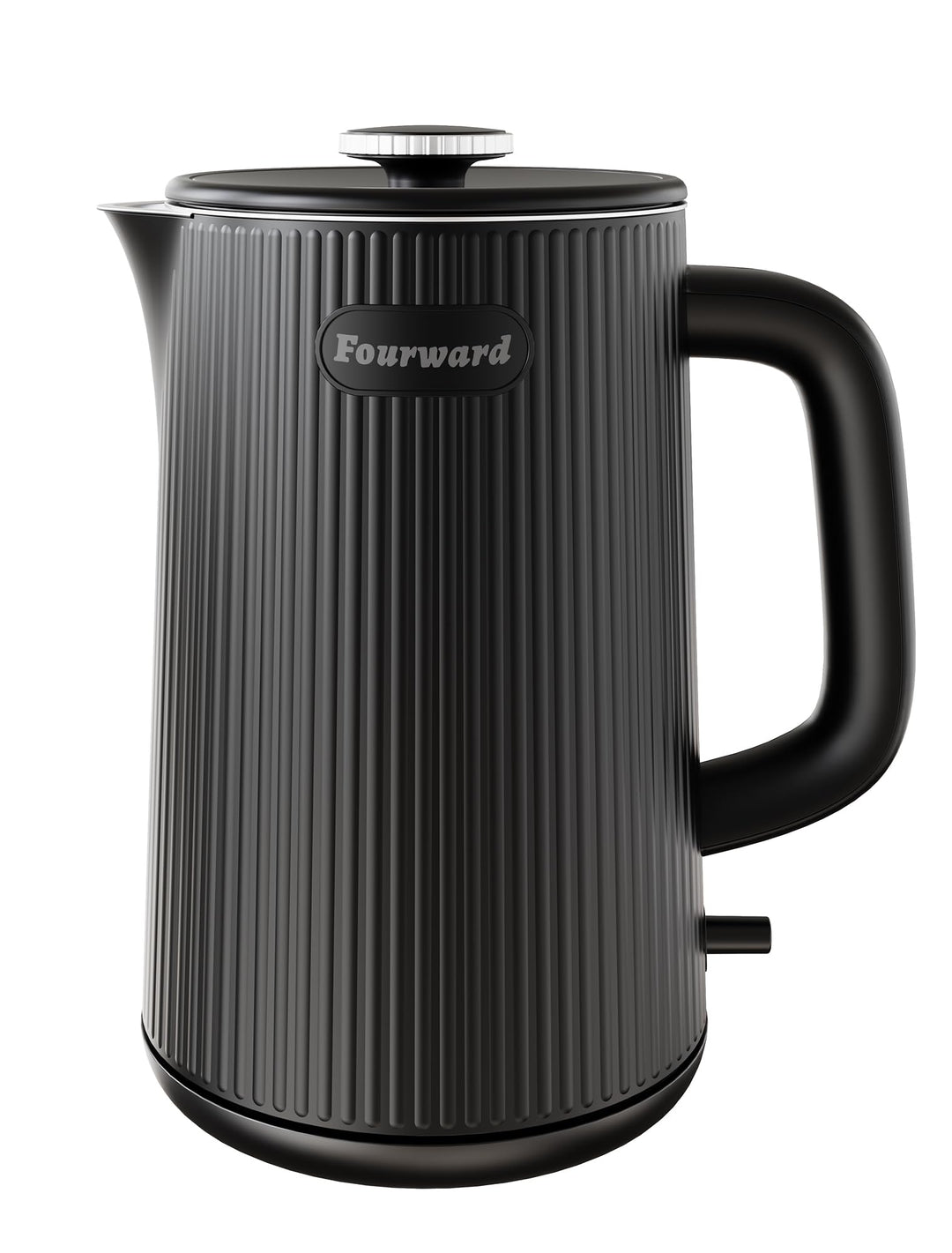 Fourward Wasserkocher - Edelstahl Kettle mit 1,7L Fassungsvermögen, 2200W Schnellkochfunktion, BPA-f
