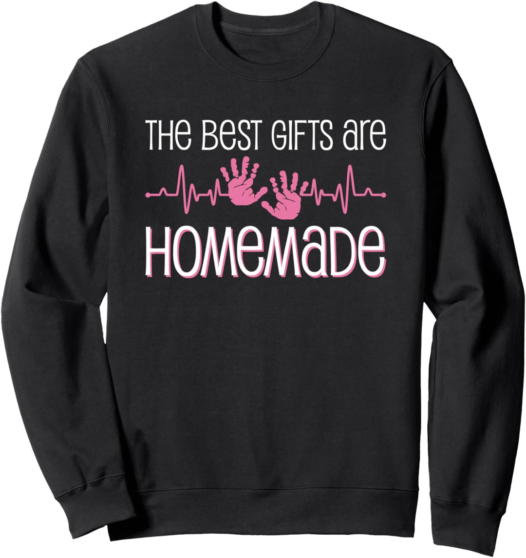Geschenke sind selbstgemacht Schwangere Mutter Sweatshirt