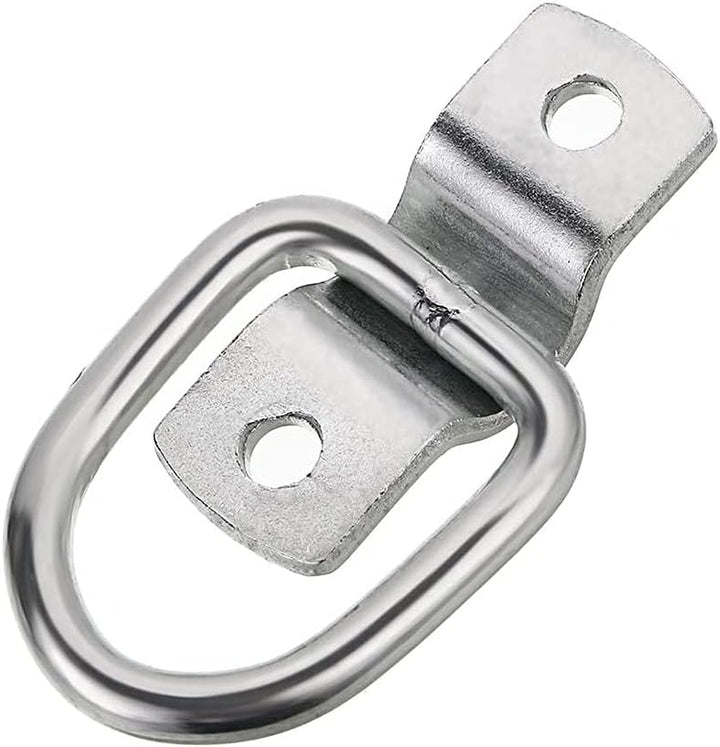 10 Stück D-Ring-Spanngurte 6,35 mm (1/4 Zoll), robuste Spannringe mit Befestigungsbügel für Ladungen