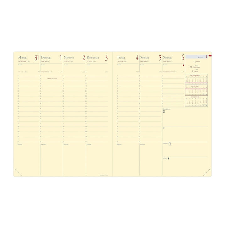 Pre Prestige VZ Marlow bordeaux 2026: PR Prestige Kalender im Schreibtischformat, Gebundenes Buch