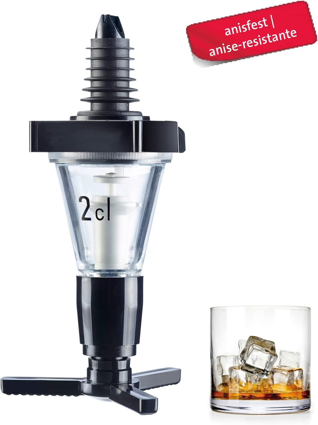 Westmark Dosiergerät, Mass-/Fülleinheit: 2 cl, Kunststoff, Standard, Schwarz/Transparent, 9220226A 2