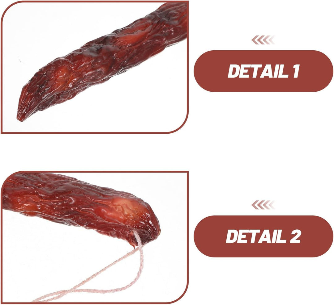 Cabilock Realistisches Kunstfleisch Modell Widerstandsfähige Fake Wurstdeko Lichtechte Kunststoff Si