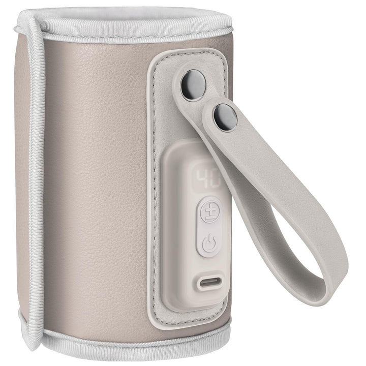 LIONELO Thermup Go Tragbarer Babyflaschenwärmer USB-C, Flaschenwärmer Unterwegs & Auto, 24h Warmhalt