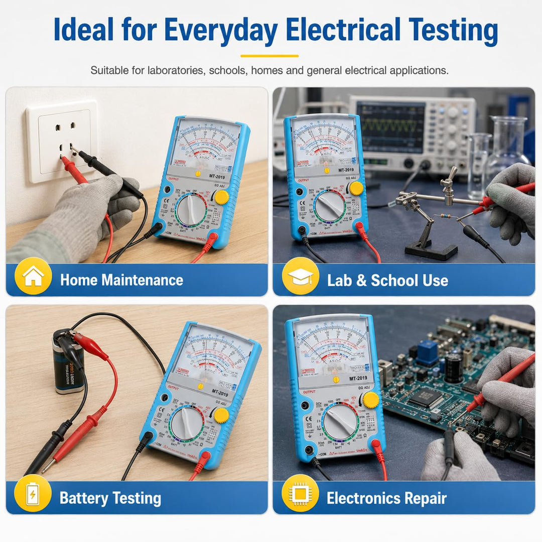 Analoges Multimeter, Voltmeter, Amperemeter, Zeiger-Multimeter-Tester, Analoges Voltmeter, Spannungs