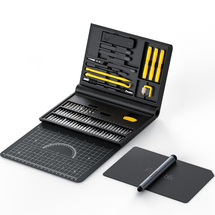 Fanttik E1 NEX Workstation Präzisions-Schraubendreher-Set, 64 magnetische Bits, 12 Arten von Fixierw