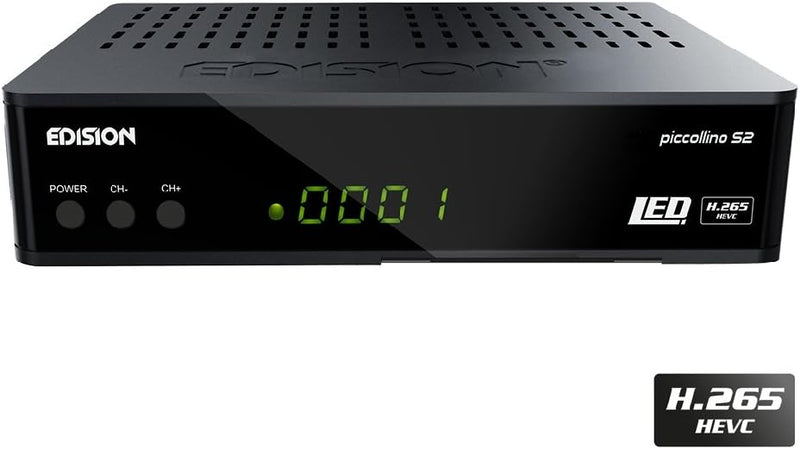 Edision Piccollino S2 Full HD Satelliten-Receiver FTA HDTV DVB-S2 (HDMI, USB 2.0,Scart,Display,CA,LA